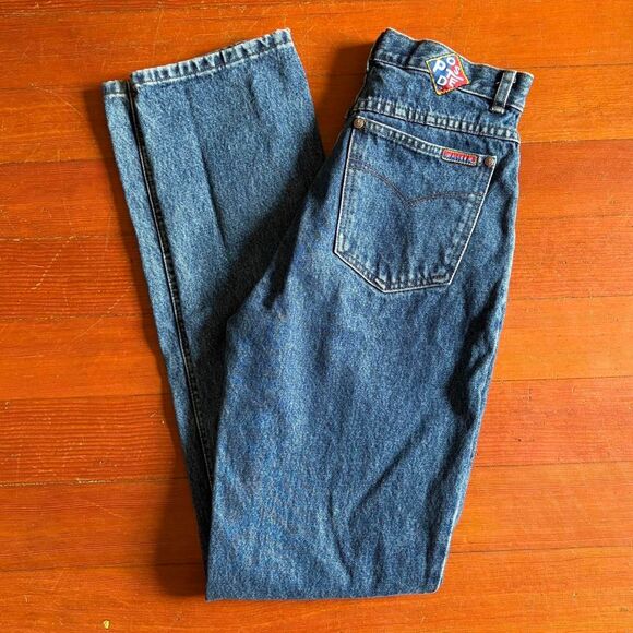 Posted Women's Blue and Navy Jeans - Picture 2 of 6